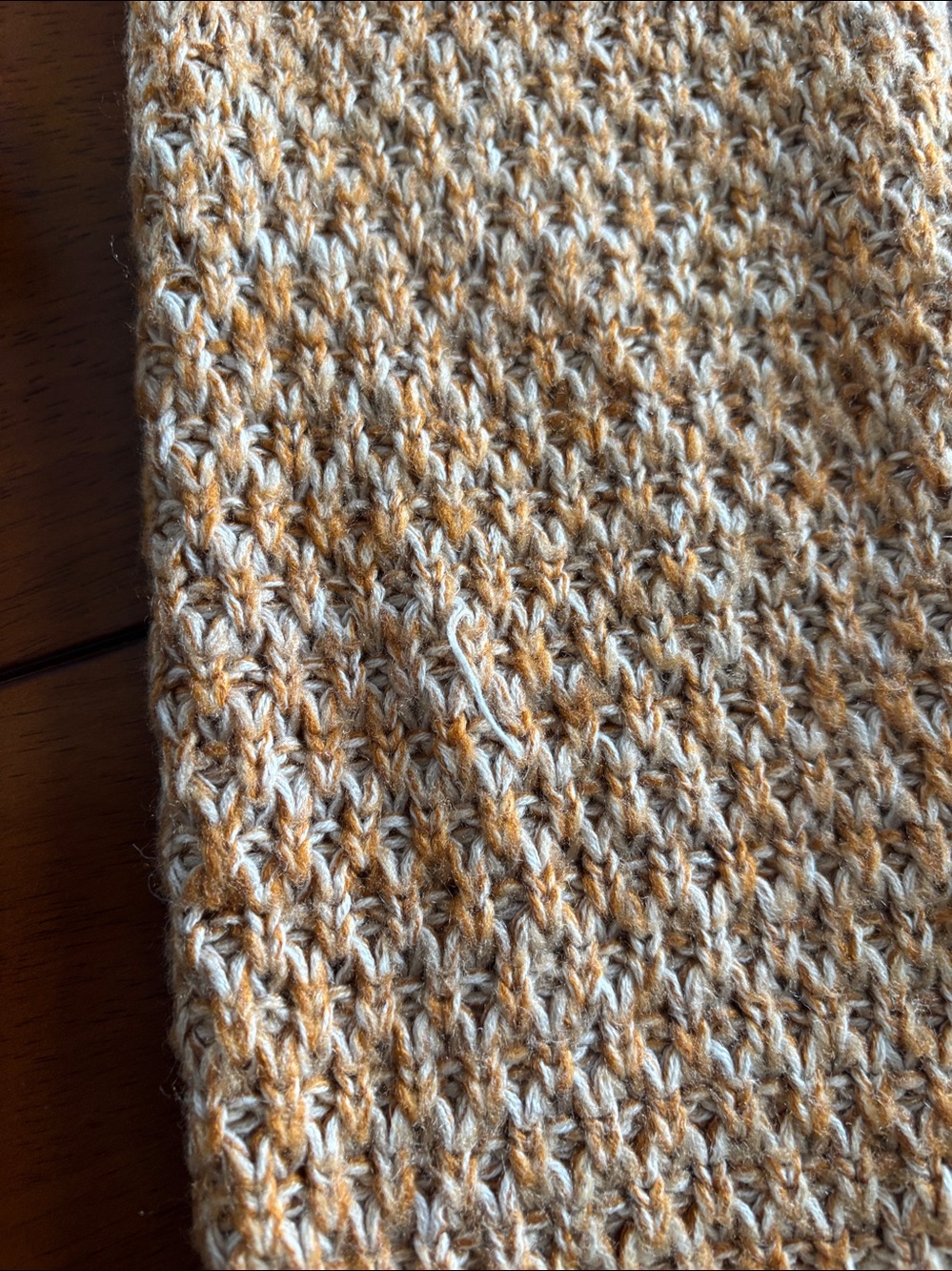 Abercrombie & Fitch Women’s XXS Rust Beige Tweed Knit Crewneck Sweater - Picture 8 of 8